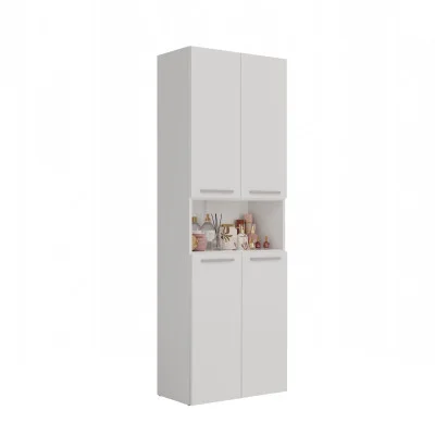 Bathroom cabinet NEL DK 1K, white matte